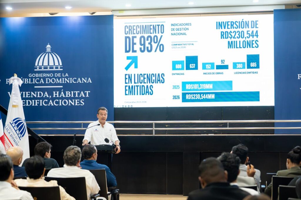 Licencias de construcción emitidas por el MIVHED aumentan 93% en 2026 y viabilizan proyectos con inversión superior a RD$230 mil millones